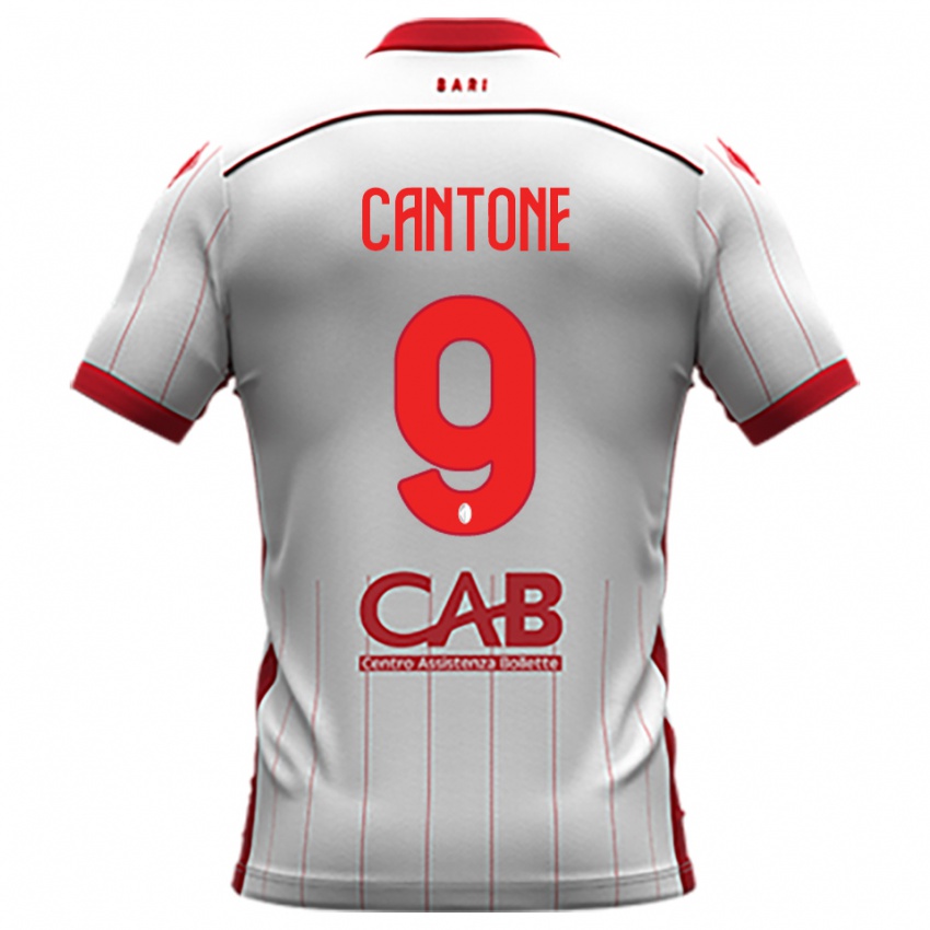 גברים Thomas Cantone #9 לבן אדום ג'רזי ביתית 2025/26 חולצה קצרה