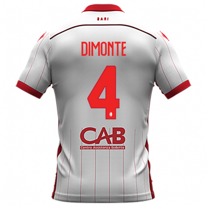 גברים Paolo Dimonte #4 לבן אדום ג'רזי ביתית 2025/26 חולצה קצרה