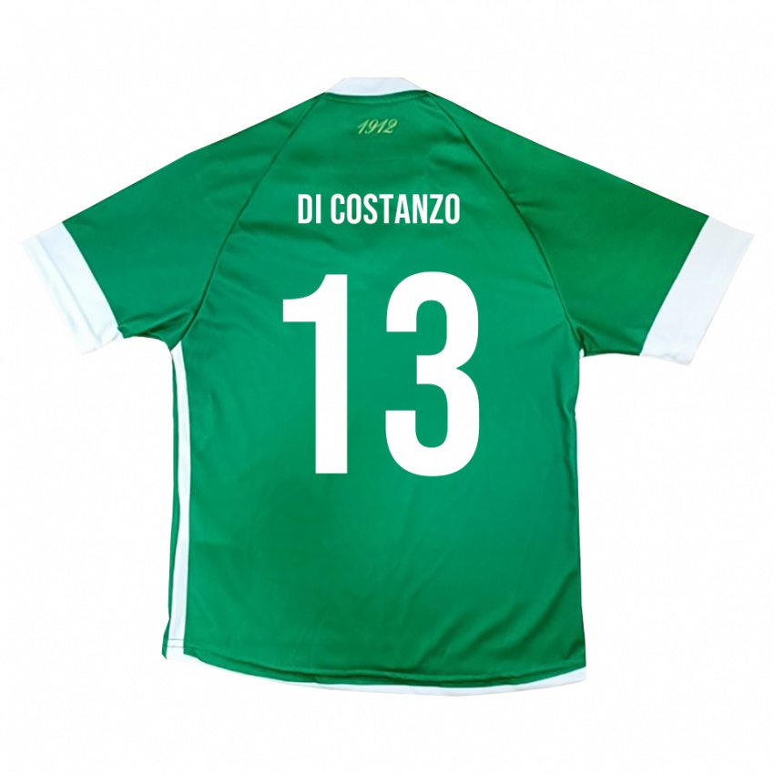 גברים Raffaele Maria Di Costanzo #13 ירוק לבן ג'רזי ביתית 2025/26 חולצה קצרה