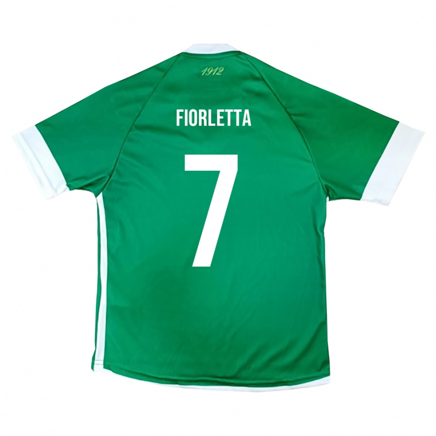 גברים Gianmarco Fiorletta #7 ירוק לבן ג'רזי ביתית 2025/26 חולצה קצרה