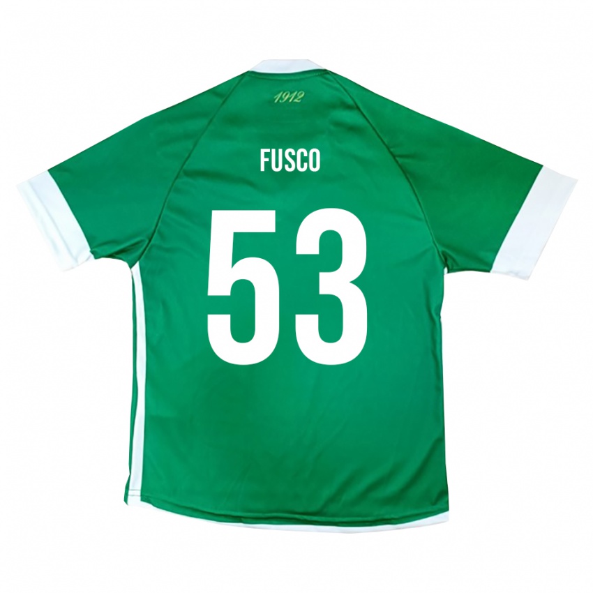 גברים Salvatore Fusco #53 ירוק לבן ג'רזי ביתית 2025/26 חולצה קצרה