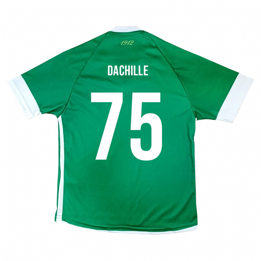 גברים Domenico Dachille #75 ירוק לבן ג'רזי ביתית 2025/26 חולצה קצרה