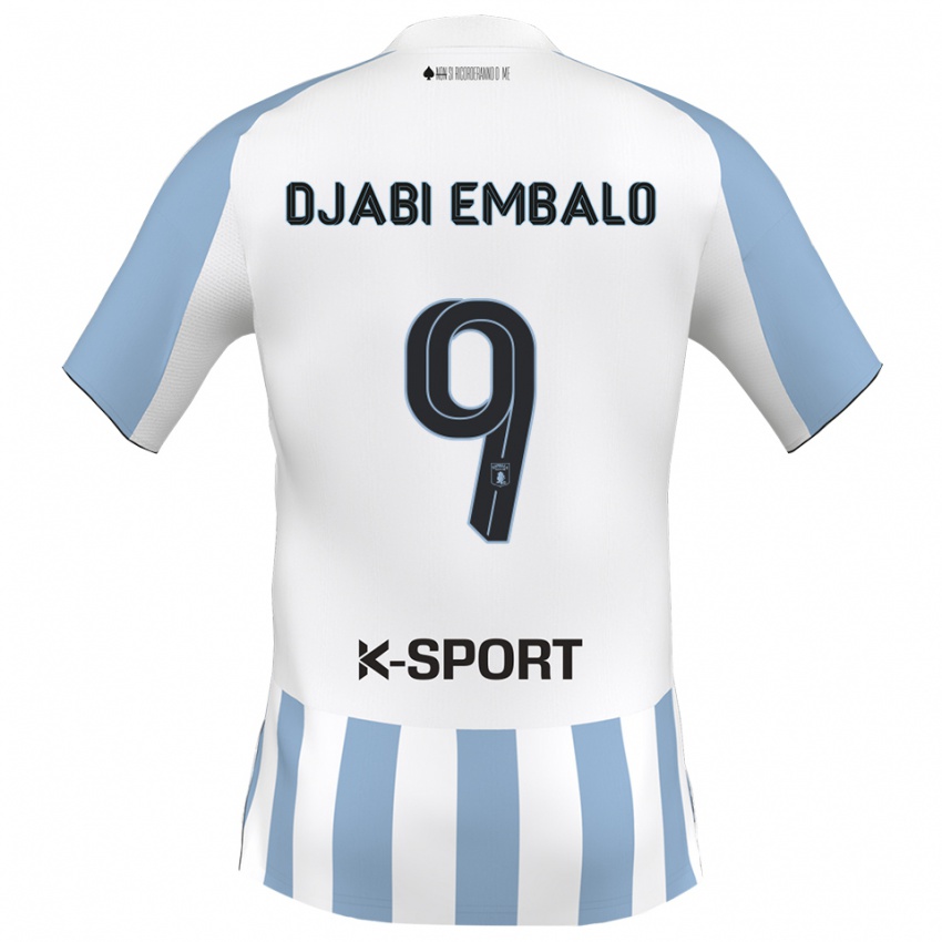 גברים Adulai Djabi Embalo #9 לבן כחול שמיים ג'רזי ביתית 2025/26 חולצה קצרה