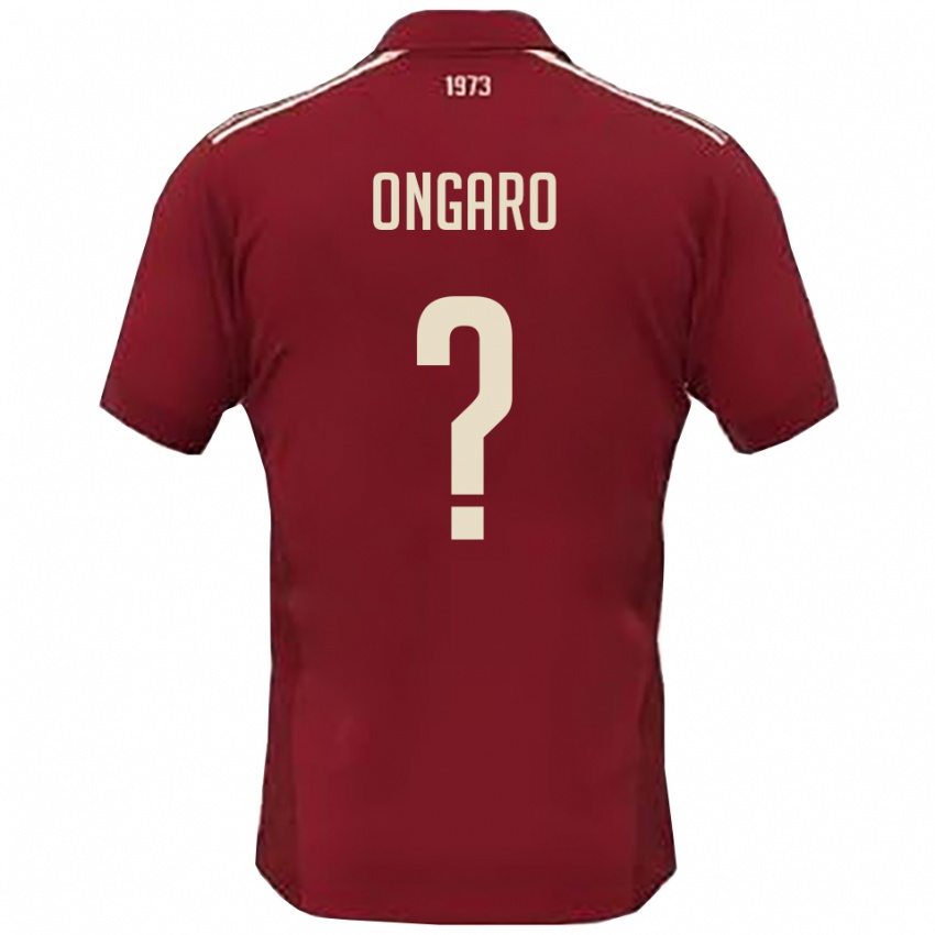 גברים Massimiliano Ongaro #0 בורדו לבן ג'רזי ביתית 2025/26 חולצה קצרה