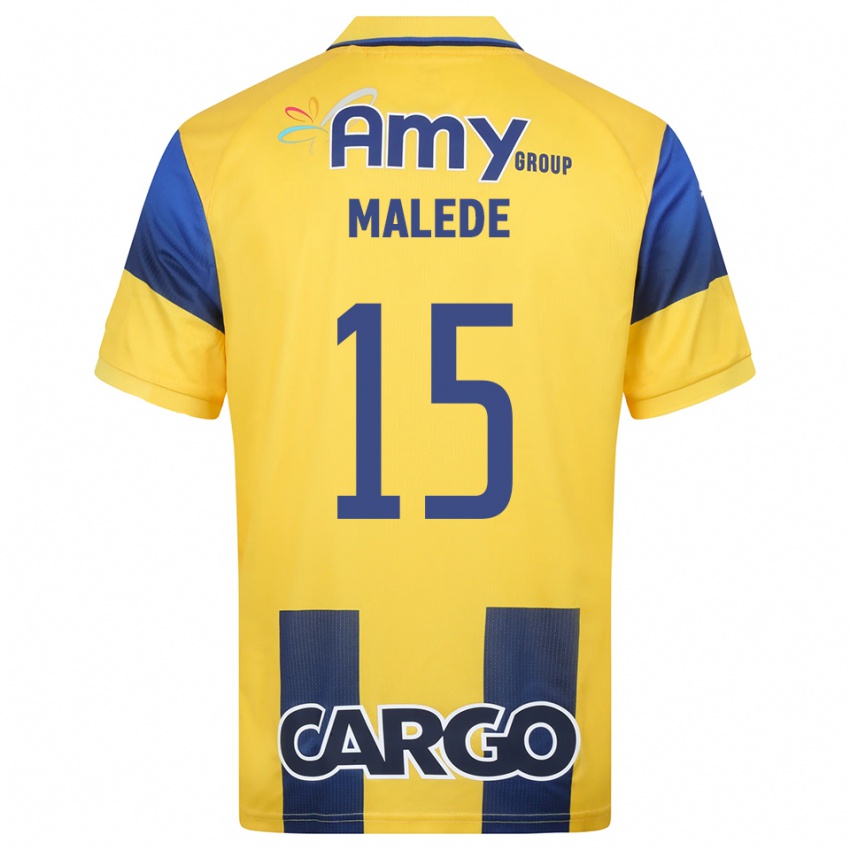 גברים יונס מלדה #15 צהוב כחול נייבי ג'רזי ביתית 2025/26 חולצה קצרה