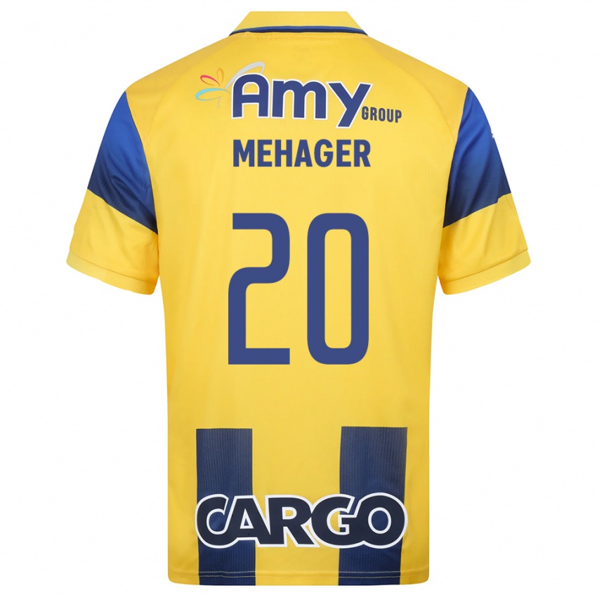 גברים Itay Mehager #20 צהוב כחול נייבי ג'רזי ביתית 2025/26 חולצה קצרה