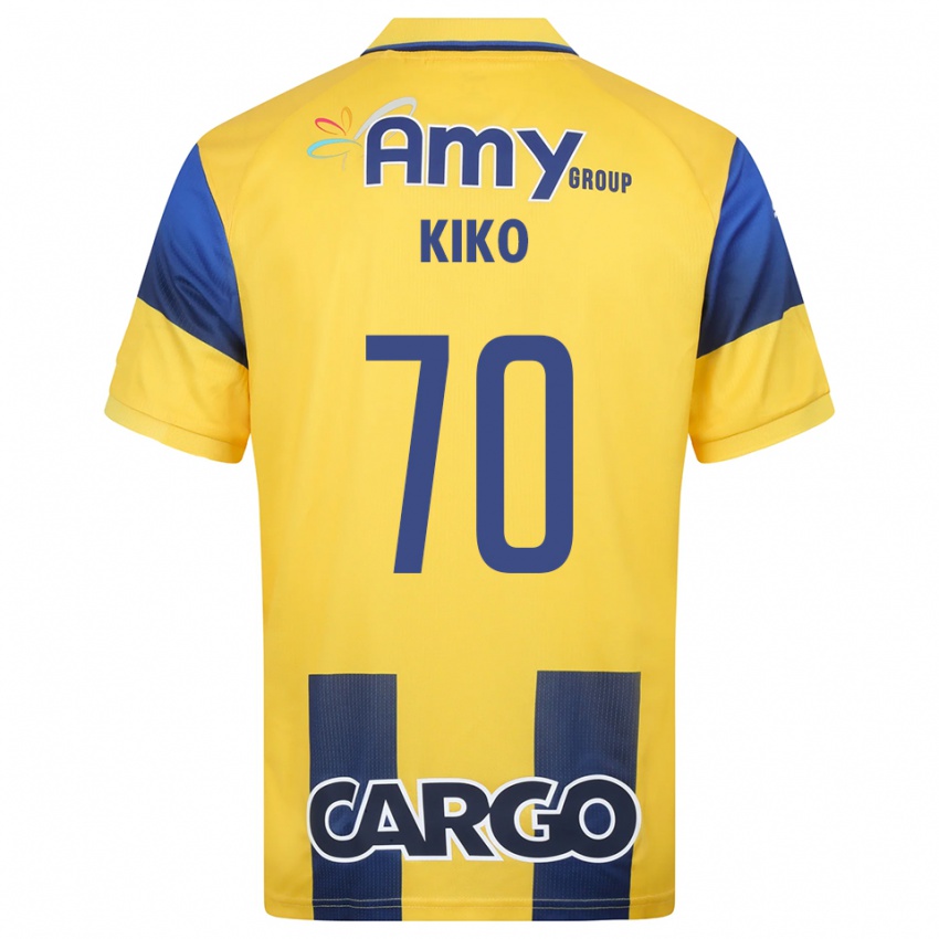 גברים קיקו בונדוסו #70 צהוב כחול נייבי ג'רזי ביתית 2025/26 חולצה קצרה