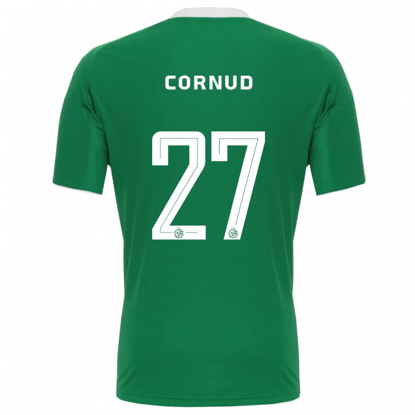 גברים פייר קורנו #27 ירוק לבן ג'רזי ביתית 2025/26 חולצה קצרה