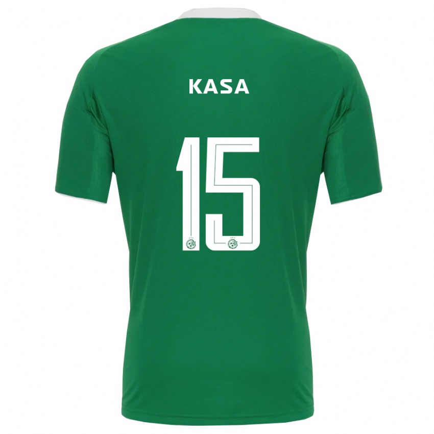 גברים Lior Kasa #15 ירוק לבן ג'רזי ביתית 2025/26 חולצה קצרה