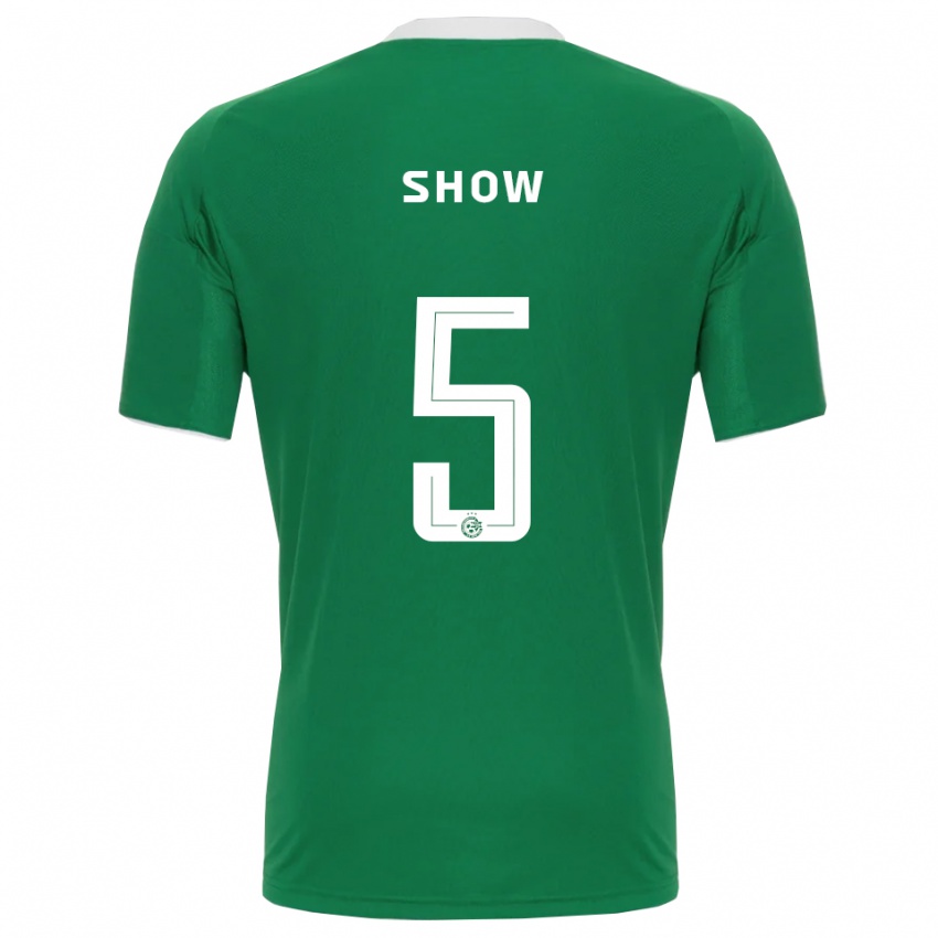 גברים הופעה #5 ירוק לבן ג'רזי ביתית 2025/26 חולצה קצרה