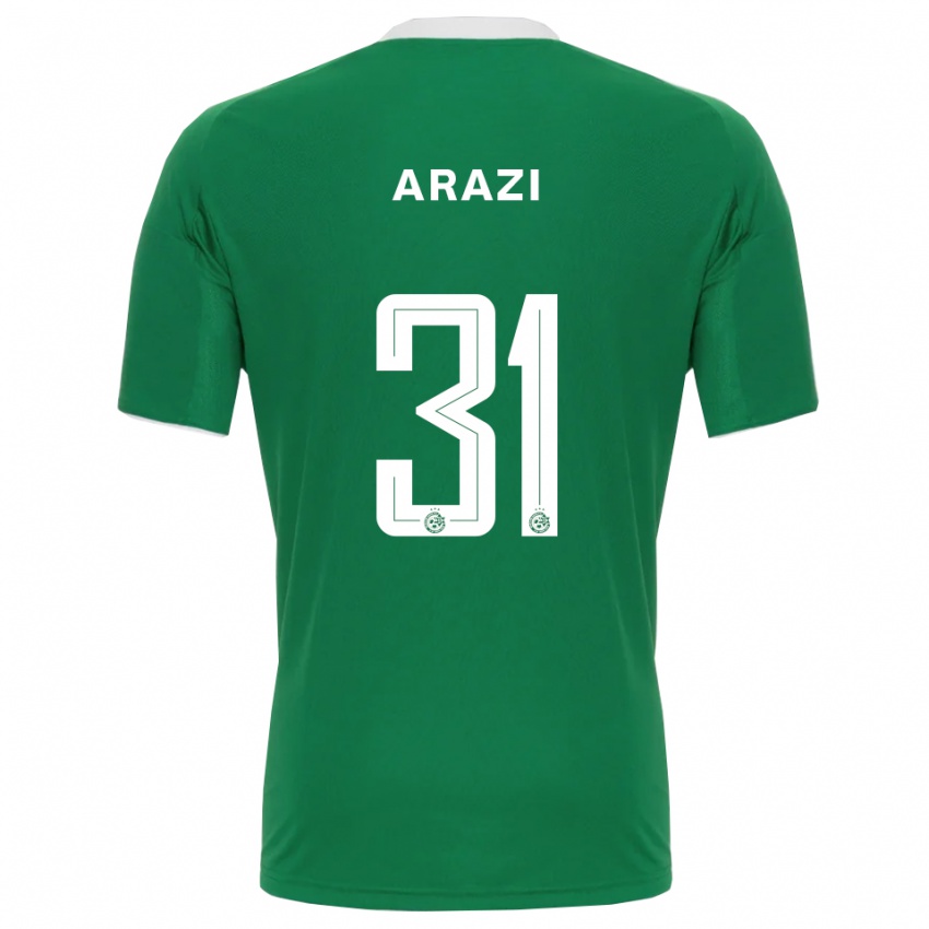 גברים עמית ארזי #31 ירוק לבן ג'רזי ביתית 2025/26 חולצה קצרה