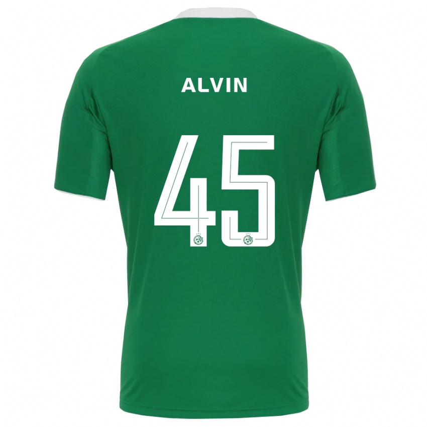 גברים גלן אלווין #45 ירוק לבן ג'רזי ביתית 2025/26 חולצה קצרה