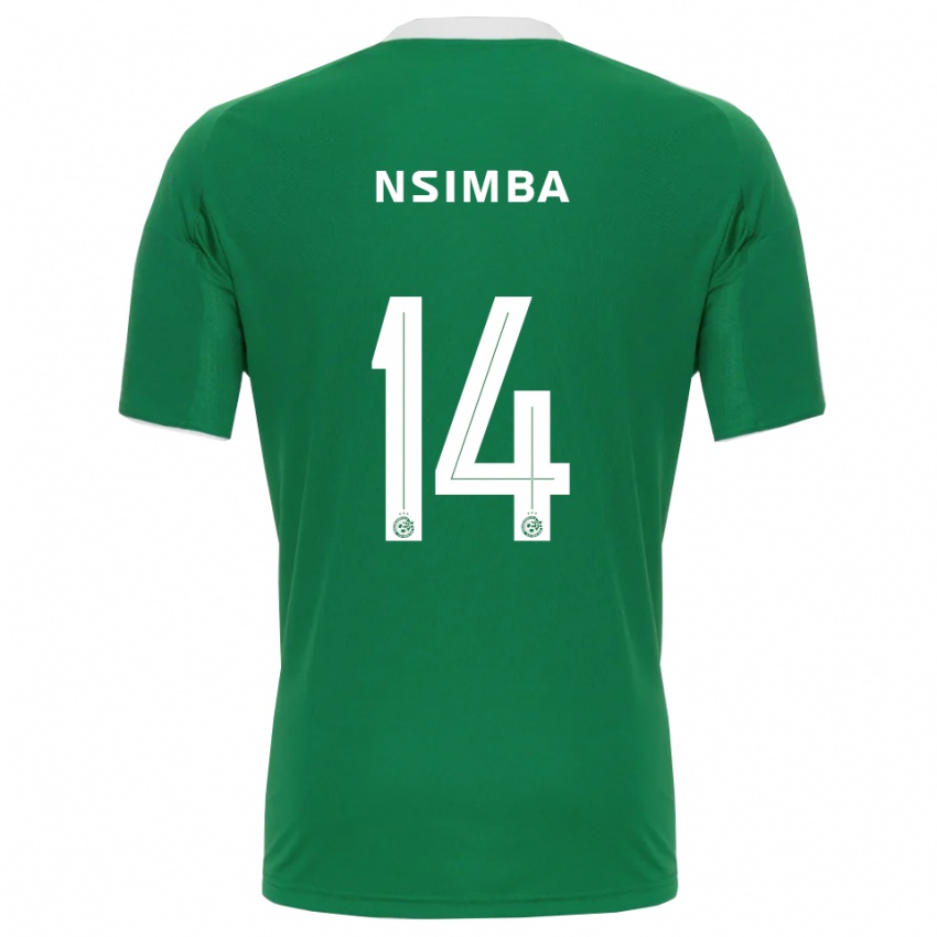 גברים ויטאל נסימבה #14 ירוק לבן ג'רזי ביתית 2025/26 חולצה קצרה
