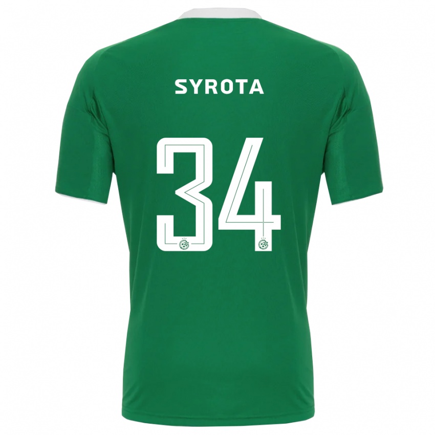 גברים אולכסנדר סירוטה #34 ירוק לבן ג'רזי ביתית 2025/26 חולצה קצרה