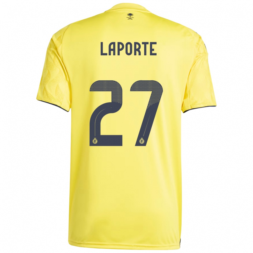 גברים איימריק לאפורט #27 צהוב שחור ג'רזי ביתית 2025/26 חולצה קצרה