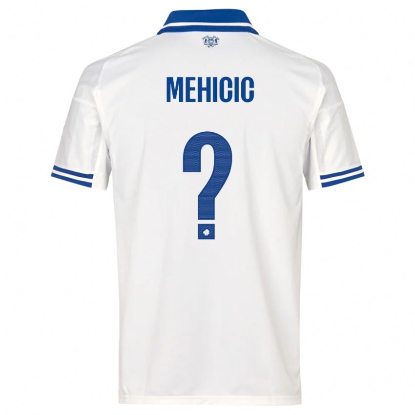 גברים Elvin Mehicic #0 לבן כחול ג'רזי ביתית 2025/26 חולצה קצרה
