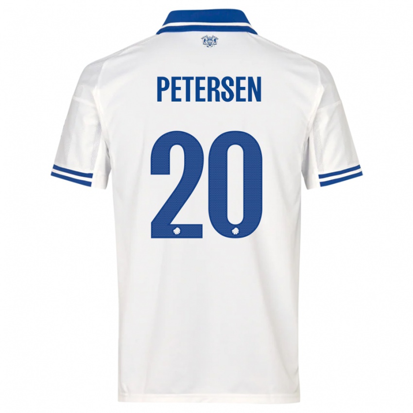 גברים Frederik Petersen #20 לבן כחול ג'רזי ביתית 2025/26 חולצה קצרה