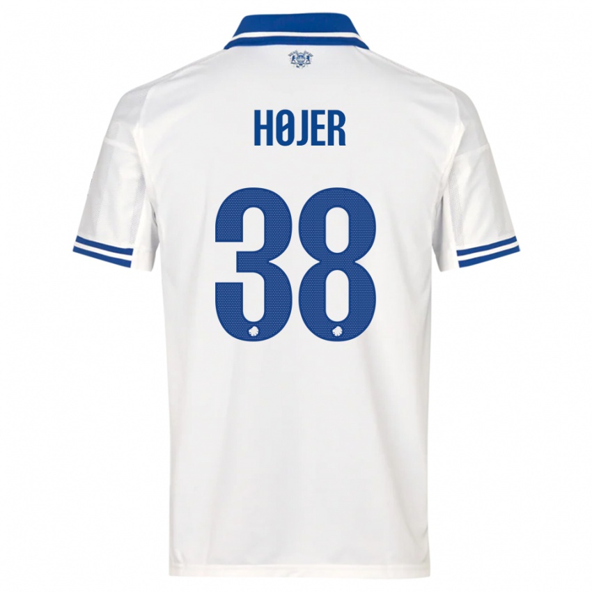 גברים אוליבר הוייר #38 לבן כחול ג'רזי ביתית 2025/26 חולצה קצרה