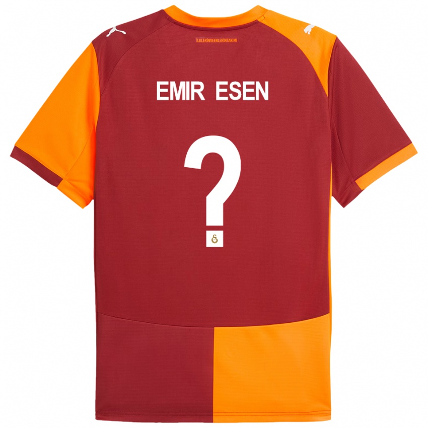 גברים Ali Emir Esen #0 אדום כתום ג'רזי ביתית 2025/26 חולצה קצרה