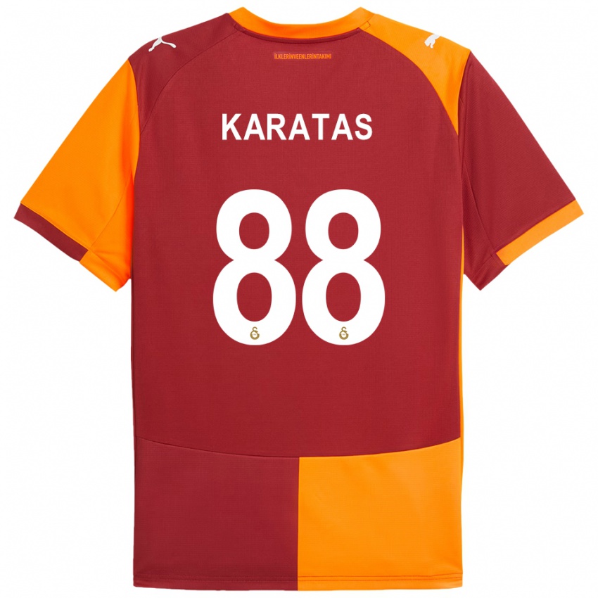 גברים קאזימג’אן קרטאש #88 אדום כתום ג'רזי ביתית 2025/26 חולצה קצרה