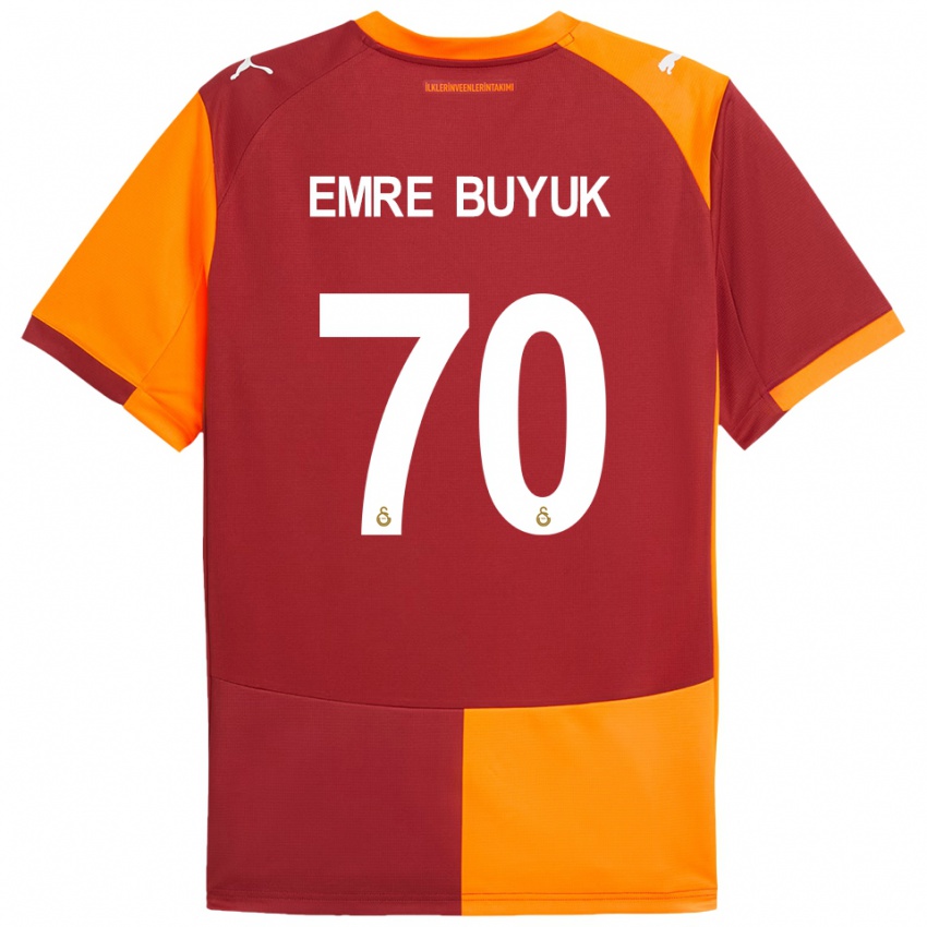 גברים אנס אמר ביוק #70 אדום כתום ג'רזי ביתית 2025/26 חולצה קצרה