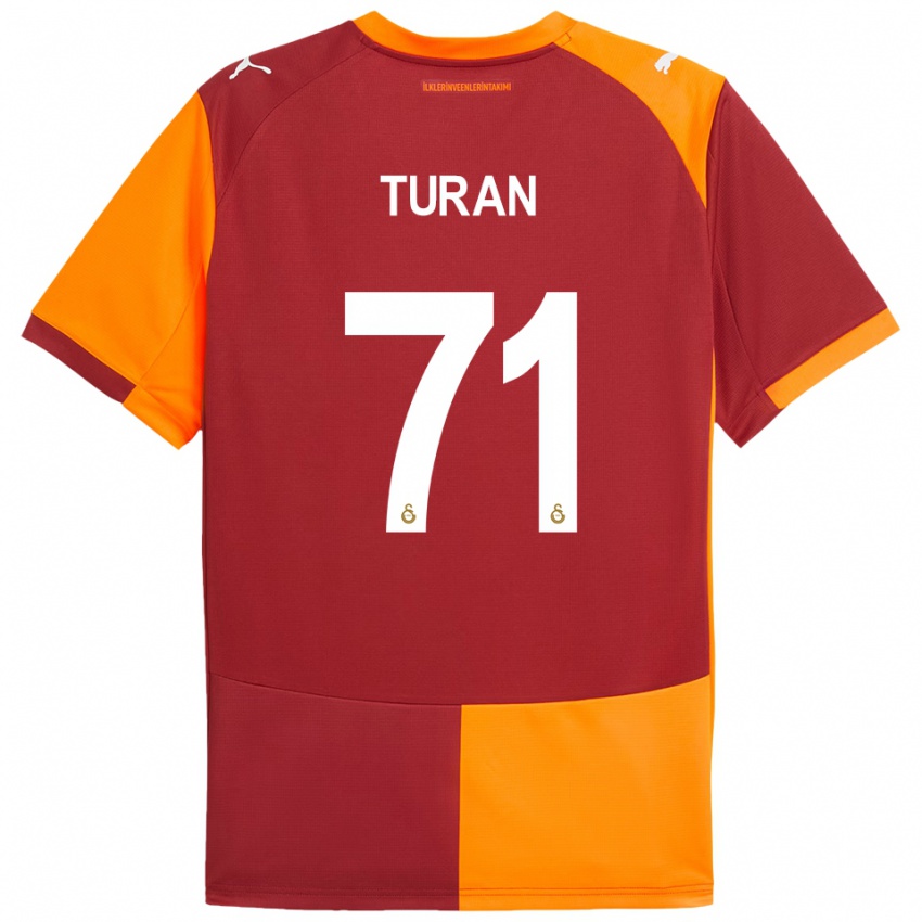 גברים חסן טוראן #71 אדום כתום ג'רזי ביתית 2025/26 חולצה קצרה