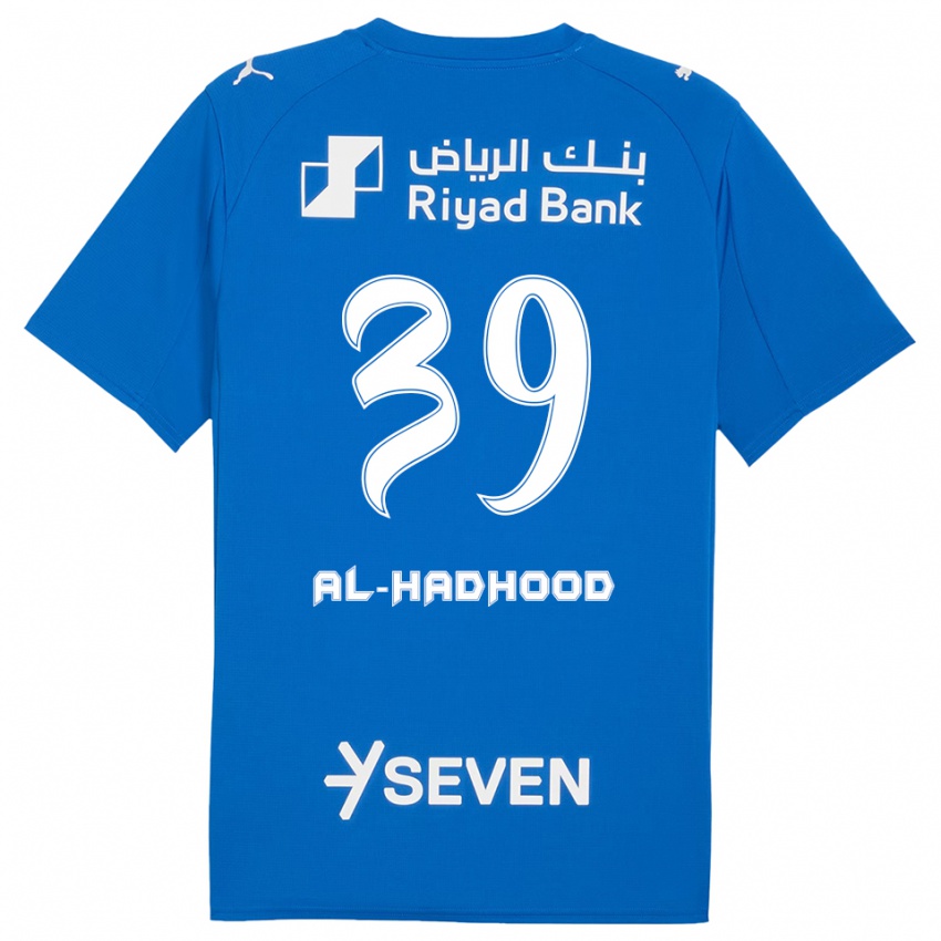 גברים Abdulaziz Al-Hadhood #39 כחול לבן ג'רזי ביתית 2025/26 חולצה קצרה