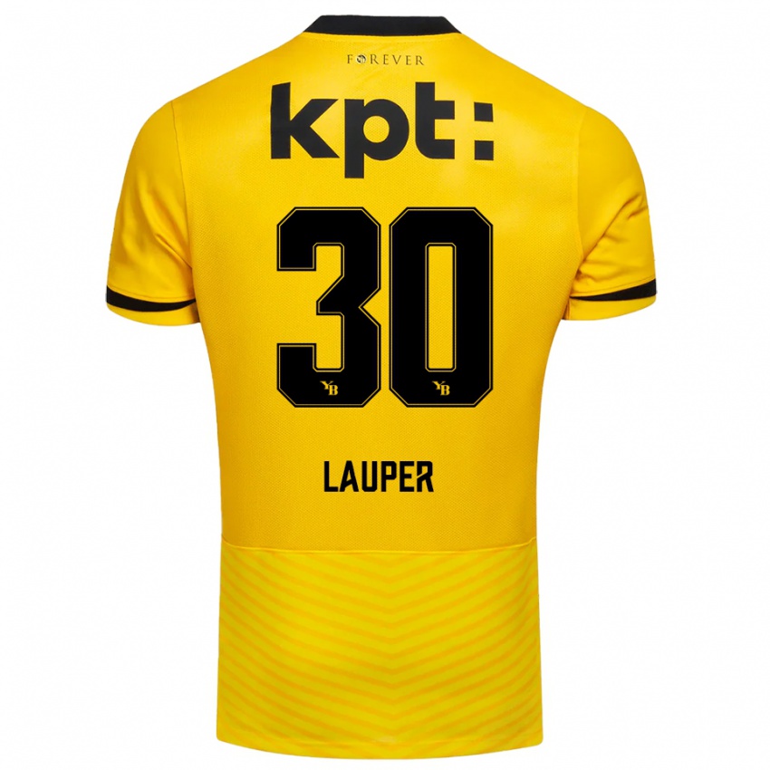 גברים סנדרו לאופר #30 צהוב שחור ג'רזי ביתית 2025/26 חולצה קצרה