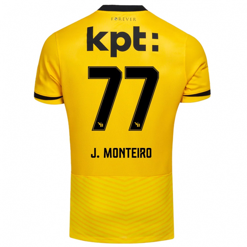 גברים ג׳ואל מונטיירו #77 צהוב שחור ג'רזי ביתית 2025/26 חולצה קצרה