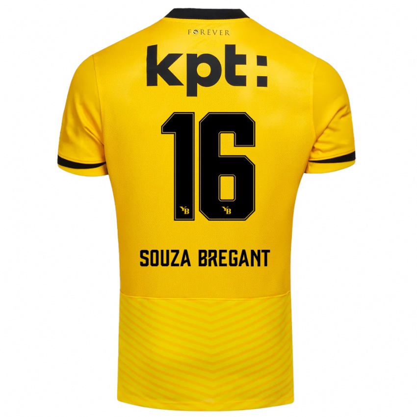 גברים Pietro Souza Bregant #16 צהוב שחור ג'רזי ביתית 2025/26 חולצה קצרה