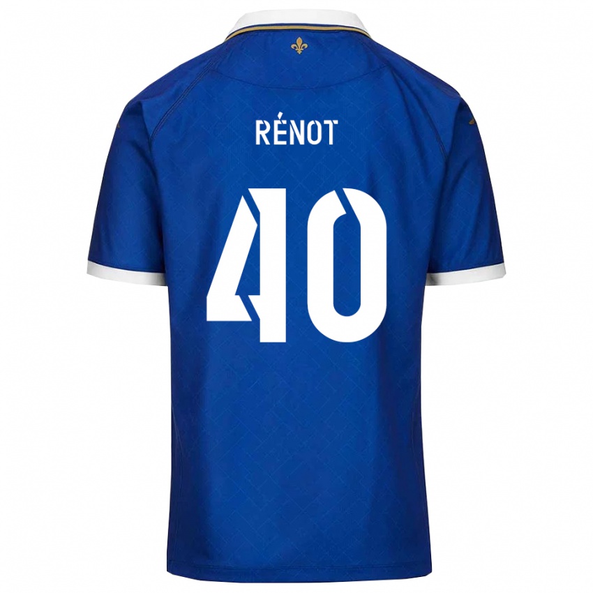 גברים סבסטיאן רנו #40 כחול זהב ג'רזי ביתית 2025/26 חולצה קצרה