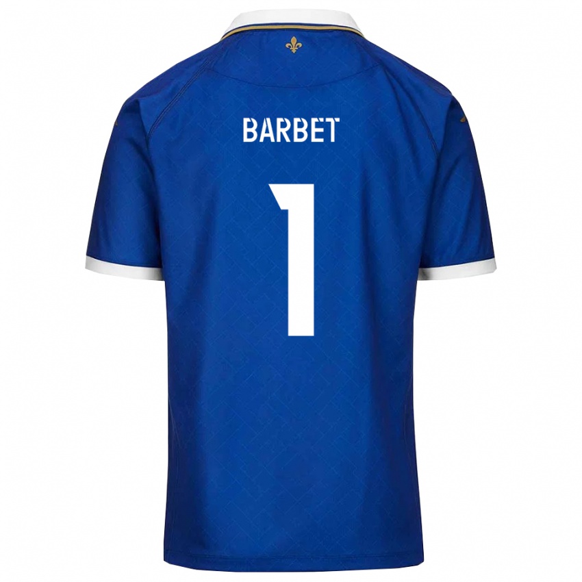 גברים הוגו ברבה #1 כחול זהב ג'רזי ביתית 2025/26 חולצה קצרה