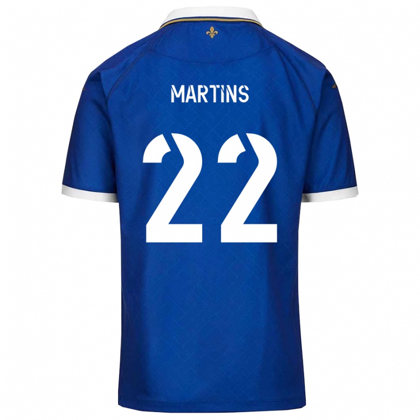 גברים Nicolas Martins #22 כחול זהב ג'רזי ביתית 2025/26 חולצה קצרה