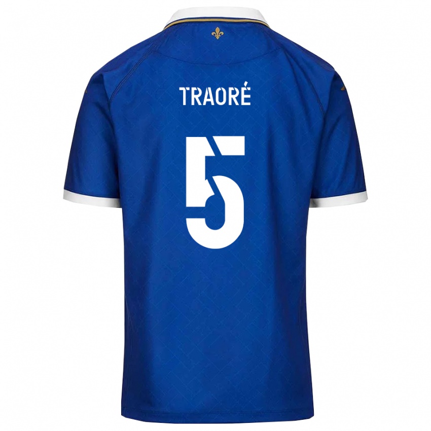 גברים Franck Traoré #5 כחול זהב ג'רזי ביתית 2025/26 חולצה קצרה