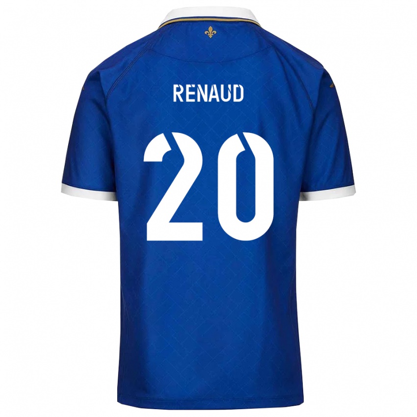 גברים Tom Renaud #20 כחול זהב ג'רזי ביתית 2025/26 חולצה קצרה