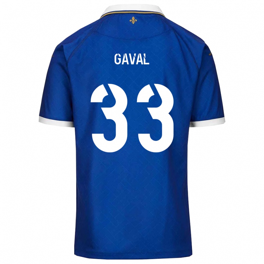 גברים אמה גאבל #33 כחול זהב ג'רזי ביתית 2025/26 חולצה קצרה