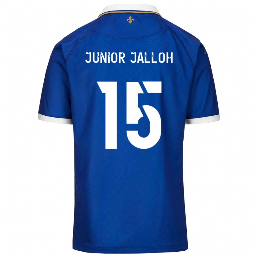 גברים Abubakar Junior Jalloh #15 כחול זהב ג'רזי ביתית 2025/26 חולצה קצרה