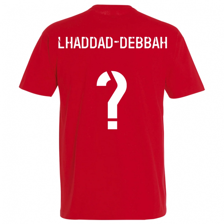 גברים Yanis Lhaddad-Debbah #0 אדום צהוב ג'רזי ביתית 2025/26 חולצה קצרה