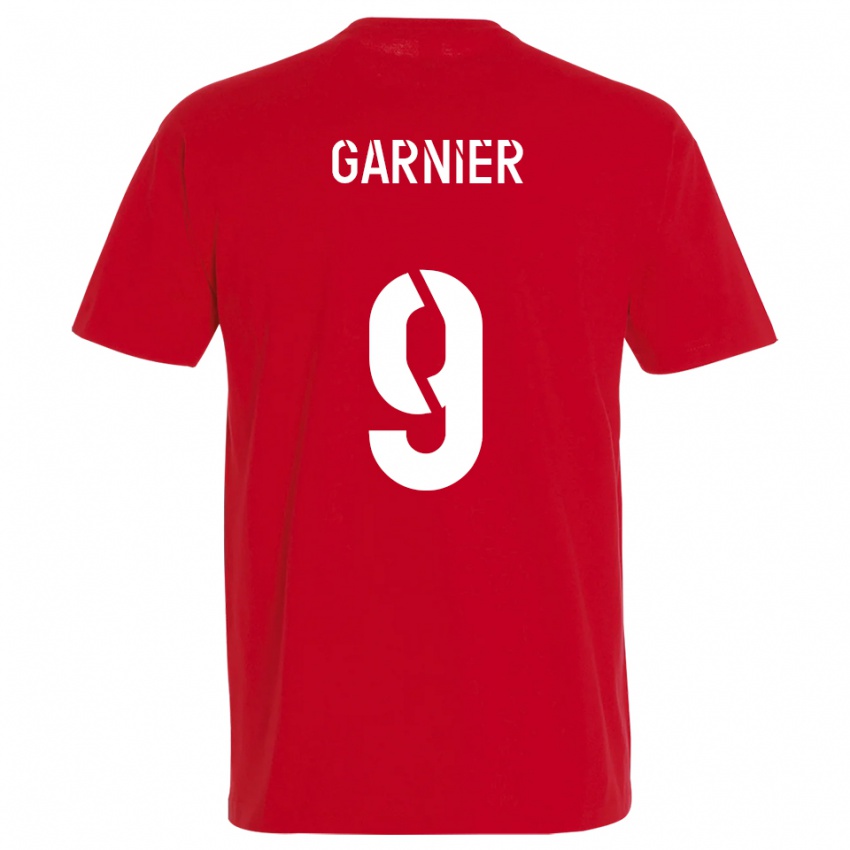 גברים Thomas Garnier #9 אדום צהוב ג'רזי ביתית 2025/26 חולצה קצרה