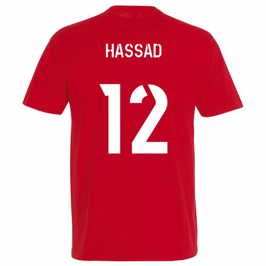 גברים ריאן הסד #12 אדום צהוב ג'רזי ביתית 2025/26 חולצה קצרה