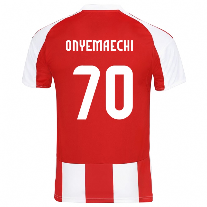 גברים ברונו אונימאצ'י #70 אדום לבן ג'רזי ביתית 2025/26 חולצה קצרה