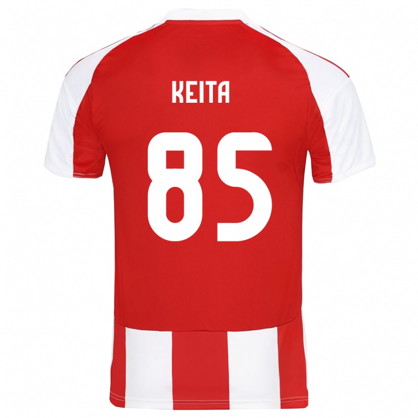 גברים דיבי קייטה #85 אדום לבן ג'רזי ביתית 2025/26 חולצה קצרה