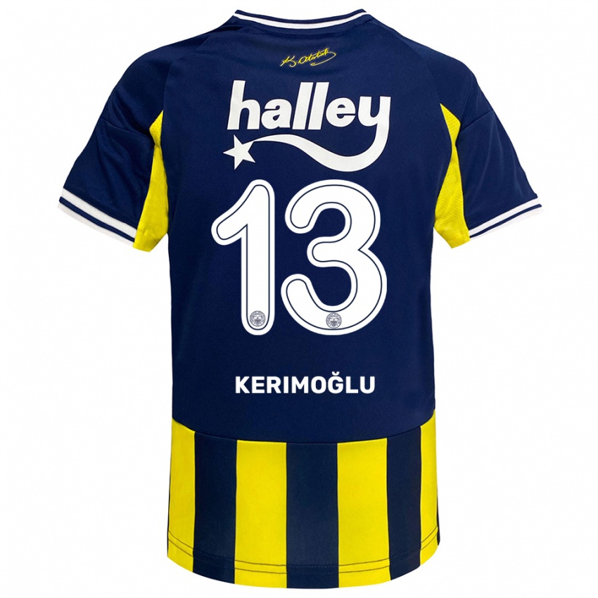 גברים זיינפ קרימוגלו #13 צהוב כחול נייבי לבן ג'רזי ביתית 2025/26 חולצה קצרה