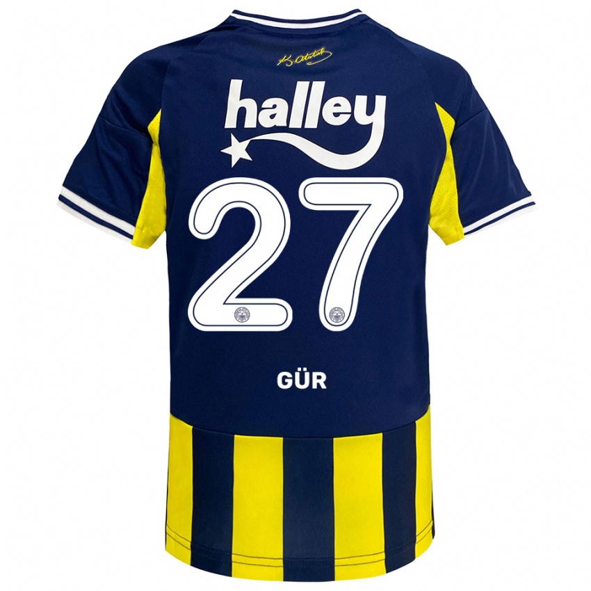 גברים אטה גור #27 צהוב כחול נייבי לבן ג'רזי ביתית 2025/26 חולצה קצרה