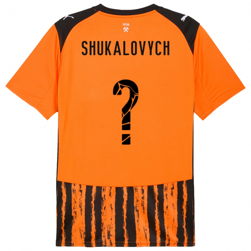 גברים Stanislav Shukalovych #0 כתום שחור ג'רזי ביתית 2025/26 חולצה קצרה