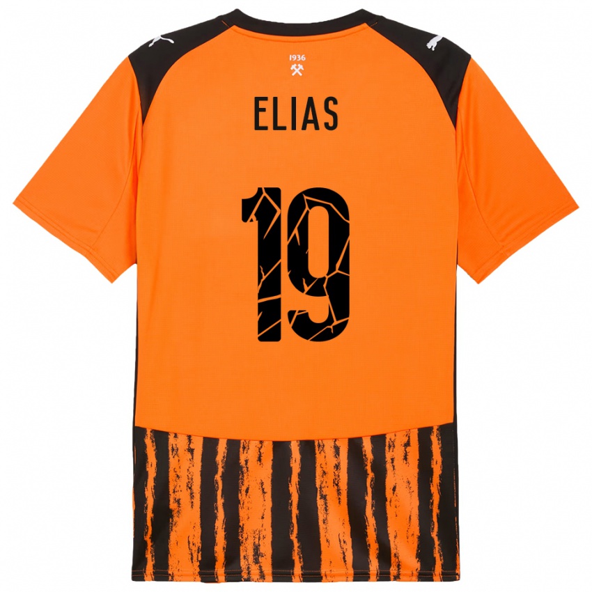 גברים קאווה אליאס #19 כתום שחור ג'רזי ביתית 2025/26 חולצה קצרה