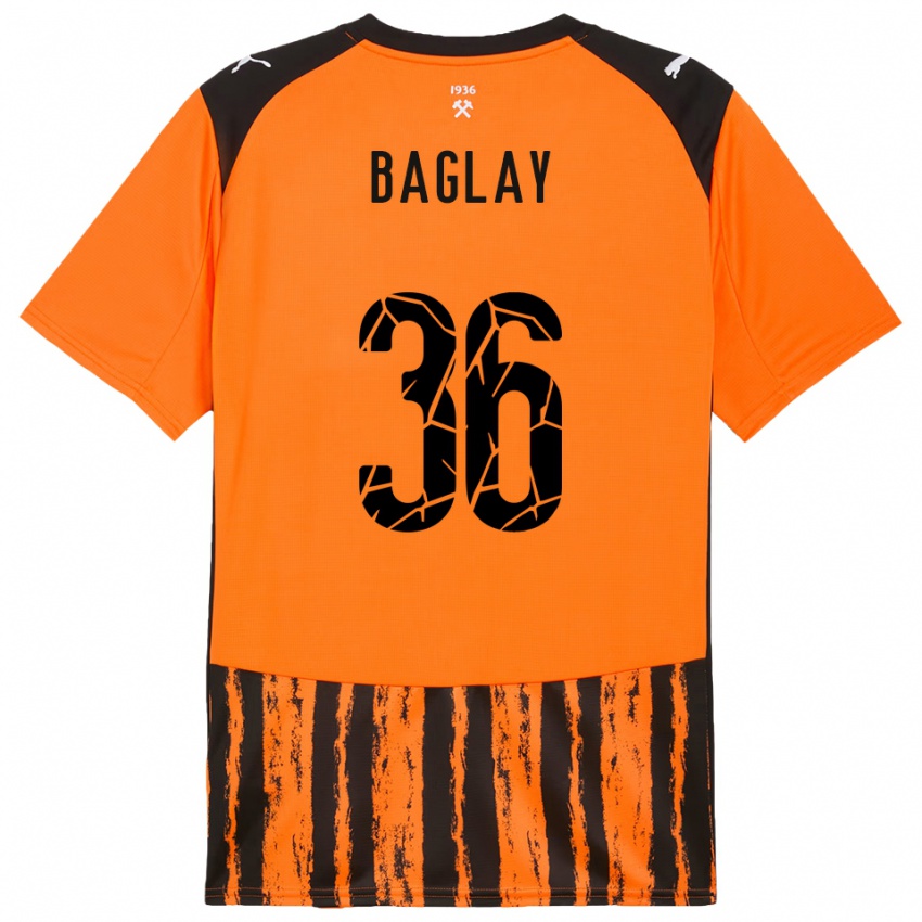 גברים Rostyslav Baglay #36 כתום שחור ג'רזי ביתית 2025/26 חולצה קצרה