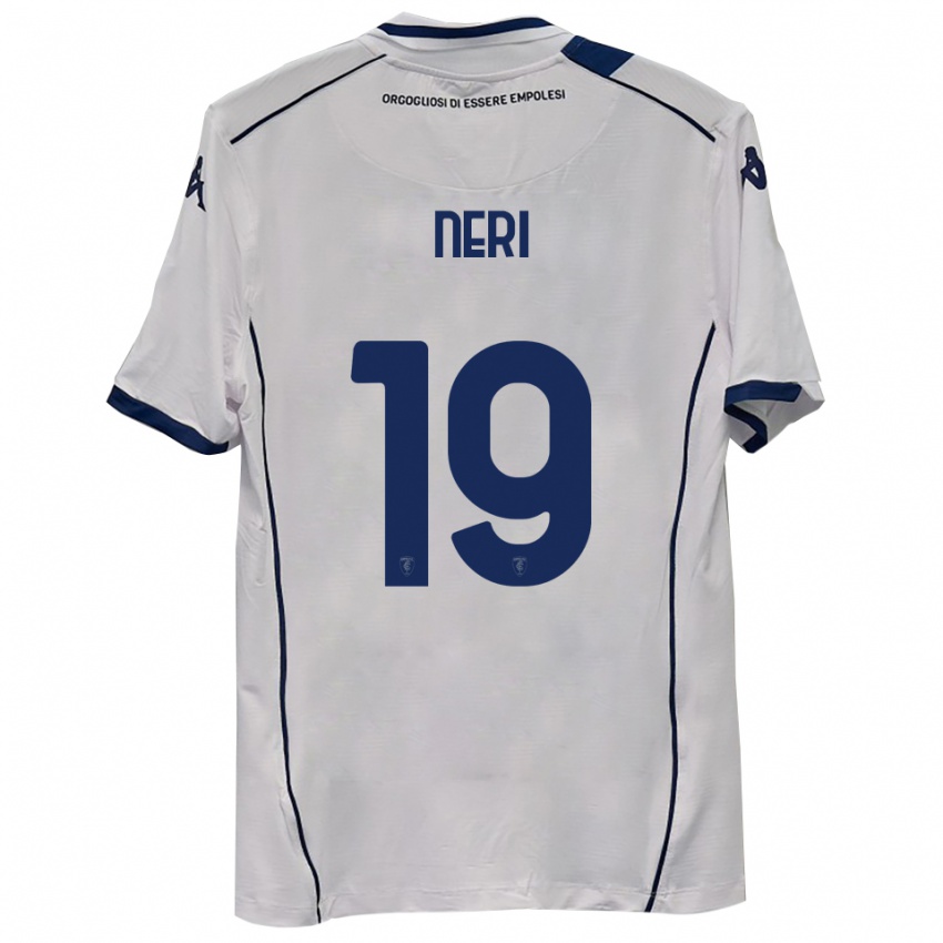 גברים Christian Neri #19 כחול כהה הרחק ג'רזי 2025/26 חולצה קצרה
