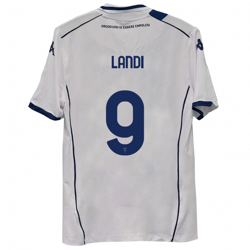 גברים Jacopo Landi #9 כחול כהה הרחק ג'רזי 2025/26 חולצה קצרה