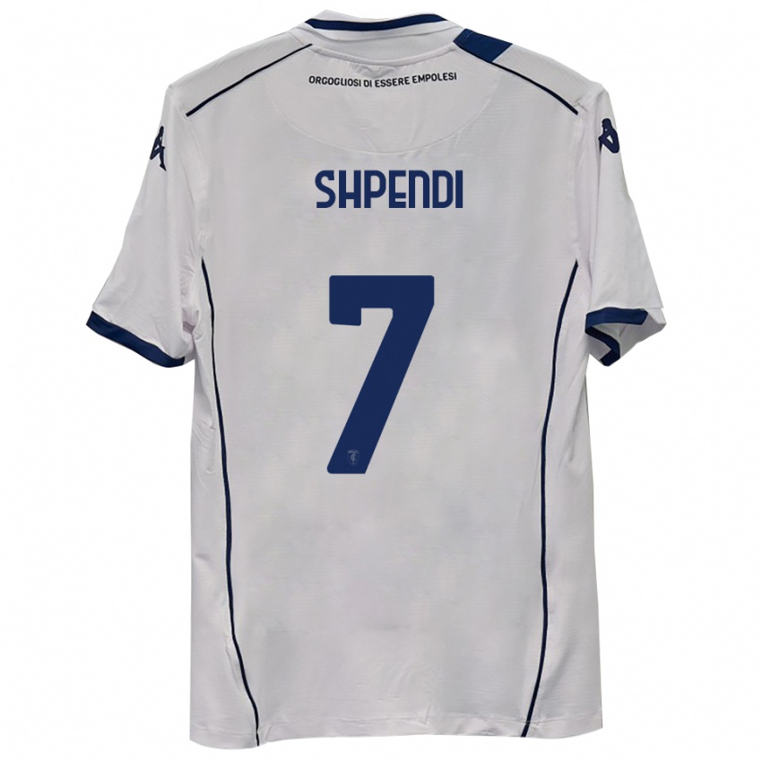 גברים Stiven Shpendi #7 כחול כהה הרחק ג'רזי 2025/26 חולצה קצרה